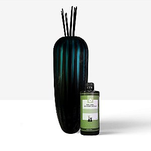 Kit Vaso Difusor Áureo + 1 Refil Difusor