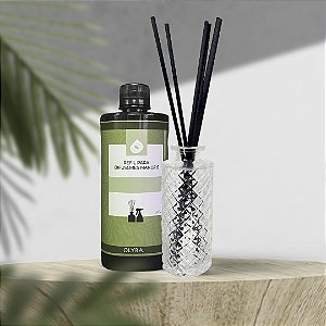 Kit Vaso Cristal + 1 Refil Difusor – Sofisticação e Aromatização Completa