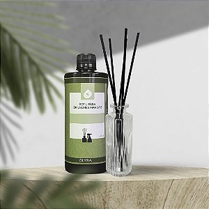 Kit Vaso Difusor Ondina + 1 Refil Difusor – Sofisticação e Aromatização Completa