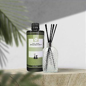 Kit Vaso Difusor Prisma + 1 Refil Difusor – Sofisticação e Aromatização Completa