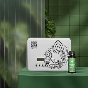 Kit Aromatizador Olyra Premium 2.0 Branca  + Refil Air Profissional 100 ML