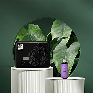 Kit Aromatizador Premium 120m² Preta + Óleo Essencial 100ml