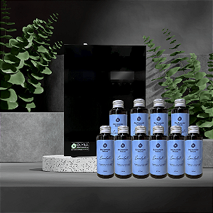 Kit Aromatizador Elegance Preta 400m² + 10 Refils de Óleos Essenciais 100ml