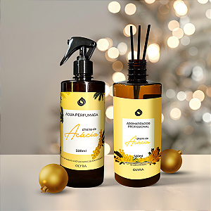 Kit Natal - Água Perfumada + Difusor de Varetas Acácia