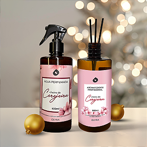 Kit Natal - Água Perfumada + Difusor de Varetas Cerejeira