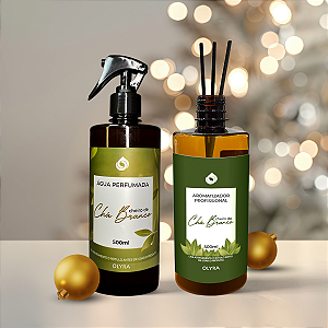 Kit Natal - Água Perfumada + Difusor de Varetas Chá Branco