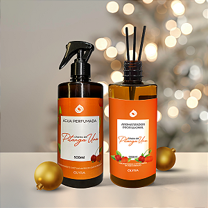 Kit Natal - Água Perfumada + Difusor de Varetas Pitanga Una