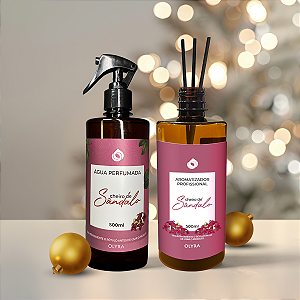 Kit Natal - Água Perfumada + Difusor de Varetas Sândalo