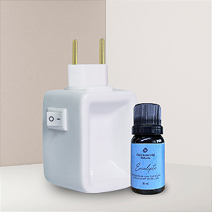 Aromatizador de Porcelana Branco + Óleo Natural 10ml