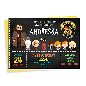 Convite digital Harry Potter