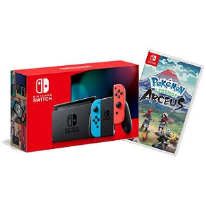 Console Nintendo Switch 32GB Azul / Vermelho + Pokémon Legends Arceus - Nintendo