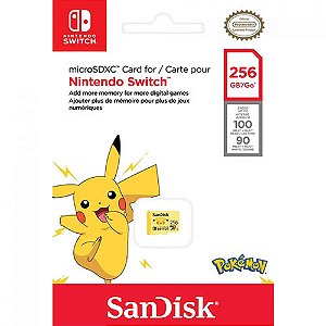 Cartão de Memória Micro SDXC 256GB Nintendo Switch - Sandisk