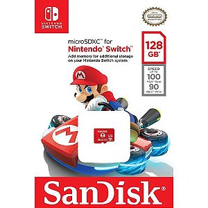Cartão de Memória Micro SDXC 128GB Nintendo Switch - Sandisk