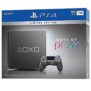 Console PS4 1TB Slim Days of Play Edition CUH2214B - Sony