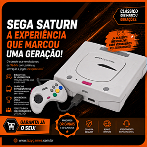 Console Sega Saturn Branco - Sega [Clique para fotos]
