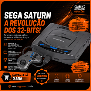 Console Sega Saturn HST-0004 - Sega [Clique para fotos]