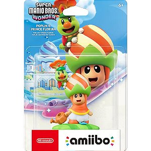 Amiibo Poplin & Prince Florian Super Mario Bros Wonder Series - Nintendo