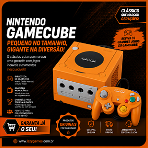 Console Nintendo GameCube Laranja - Nintendo [Clique para fotos]