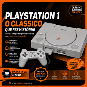 Console Playstation 1 Fat Série 5000 - Sony [Clique para fotos]