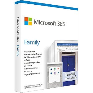 Licença Microsoft 365 Family - Anual Para Até 6 usuários