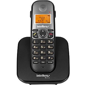 Telefone Sem Fio Digital Intelbras Ts5120 Com Viva Voz e Identificador de Chamadas | C/ Saída P1 - Preto
