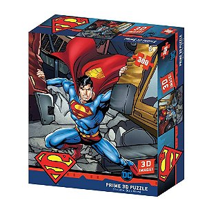 Quebra Cabeça 3D Superman 300 peças – Prime 3D Puzzle Multikids BR1322