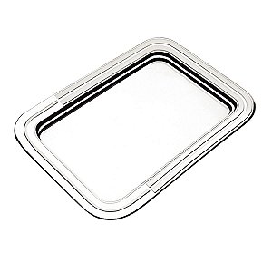 Bandeja Retangular Aço Inox 42 cm x 30 cm Tramontina