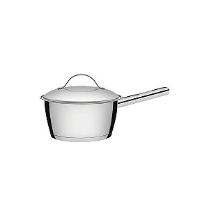 Panela Tramontina Allegra em Aço Inox com Fundo Triplo 16 cm 1,5 litros