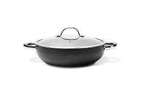 Wok com tampa e alças Curry Ø28 cm 28 cm - Preto Brinox