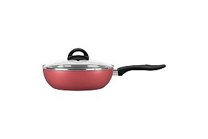 Wok Ø28cm com tampa 4,1 L Chilli Ø 28 x 9 cm 4,1L - Cereja Brinox