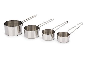 Conjunto de Medidores Inox Tipo Xícara 4 Peças - Top Pratic - Brinox