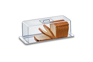 Porta Pão, Rocambole e Torta Fria 2 Peças - Atina 40 x 16 cm - Brinox