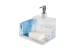 Organizador de pia - Cristal - Linha Pia 17,1 x 12,6 x 17,9 cm 500 ml - Cristal Brinox