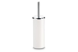 Suporte PS com Escova para Banheiro - Decorline Banheiro Ø 10 x 39 cm - Branco Brinox