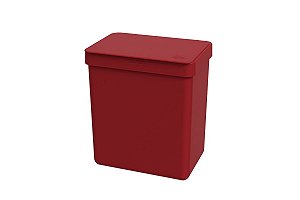 Lixeira Single 2,5 litros Coza 16,4 x 11,8 x 18,5 cm - Vermelho Bold Coza