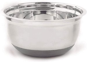 Bowl Inox Silicone 21 Cm de diametro