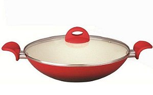 Panela Wok Com Alça Ceramic Class 32cm Class Home