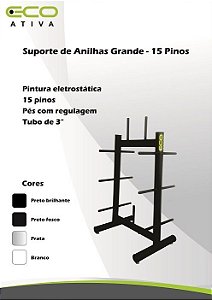 Suporte de Anilhas Grande - 15 Pinos