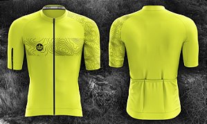 Camisa de Ciclismo - AERO - Amarelo Flúor