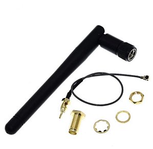 Antena para Módulo WiFi Esp8266 3dBi 2.4GHz com Conector SMA