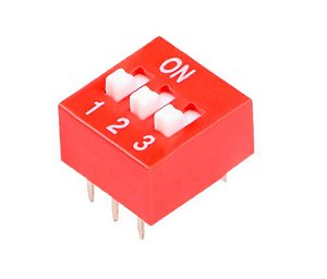 Chave DIP Switch 3 Vias