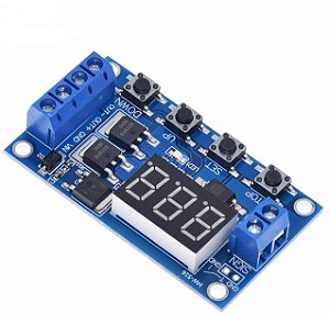 Módulo Temporizador Digital Programável Dual MOS 5V ~ 30V
