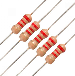 Resistor 2.2k 1/4W x 10 Unidades