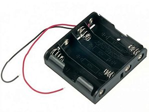 Suporte Para 4 Pilhas AA em Série