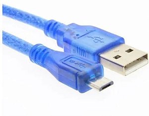 Cabo Micro Usb Arduino Leonardo, Micro, DUE, ESP32 - 30cm