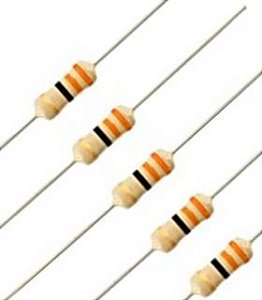 Resistor 33Ω 1/4W x 10 Unidades