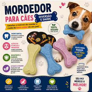 Brinquedo Pet Dog Mordedor Borracha Osso
