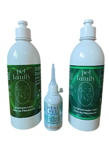 Produtos Pet Tratamento de Coceiras Irritações de Pele Dermatites - 3 ítens