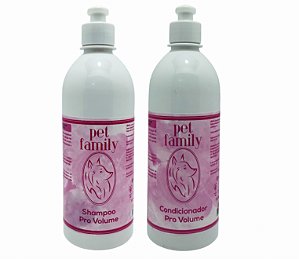 PRÓ VOLUME - Shampoo + Creme Condicionador Pet Family 500 ml