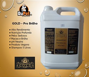 GOLD - Shampoo Pro Brilho Alto Rendimento Galão 5 Litros